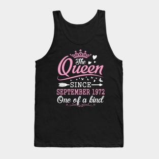 The Queen Since September 1972 One Of A Kind Happy Birthday 48 Years Old To Me You Tank Top